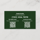 Lawn Maintenance Review & Thank You Combo Visitekaartje (Achterkant)