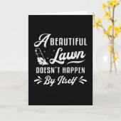Lawn Mower a Beauful Lawn Gardening Lawn Mowing Kaart (Gele Bloem)