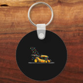 Lawn Mower Christmas Graphics Lights Lover Mowing  Sleutelhanger (Voorkant)