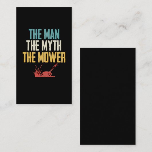 Lawn Mower Dad Janitor Landscaper Father Visitekaartje (Voorkant / Achterkant)