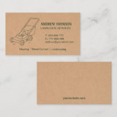 Lawn Mower Drawing, Lawn Mowing Visitekaartje (Voorkant / Achterkant)