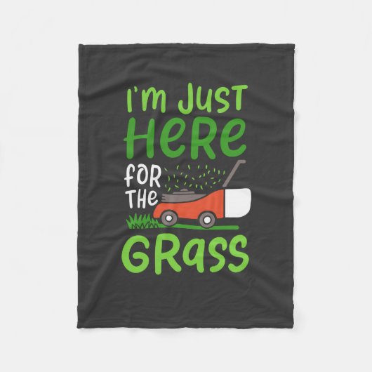 Lawn Mower Fleece Deken (Voorkant)