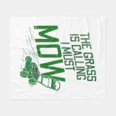 Lawn Mower Fleece Deken (Voorkant (Horizontaal))