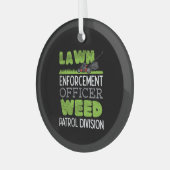 Lawn Mower Glas Ornament (Voorkant links)
