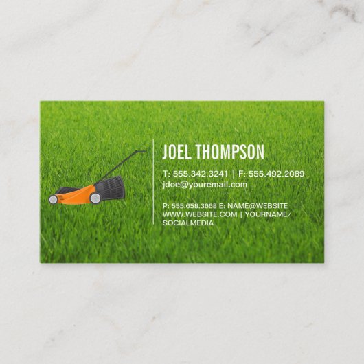 Lawn Mower | Gras Visitekaartje (Voorkant)