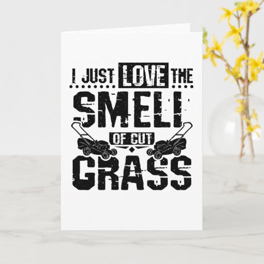 Lawn Mower Grass Kaart (Gele Bloem)