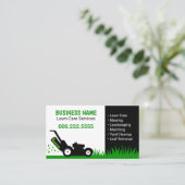 Lawn Mower Grass Professional Green Visitekaartje (Staand voorkant)