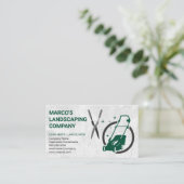 Lawn Mower | Hedge Clippers Visitekaartje (Staand voorkant)