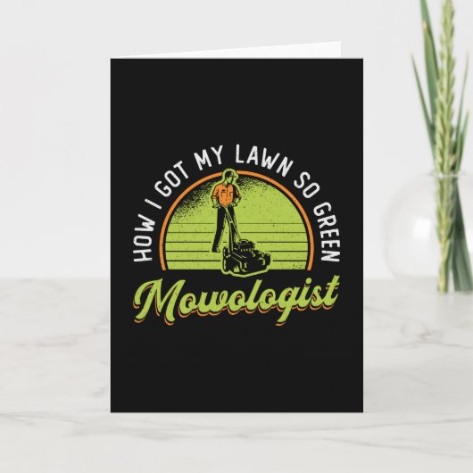 Lawn Mower Hoe ik mijn Lawn Mowologist Mowing Kaart (Voorkant)