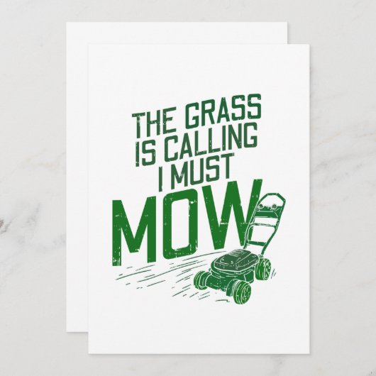 Lawn Mower Kaart (Voorkant / Achterkant)