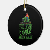 Lawn Mower Keramisch Ornament (Links)