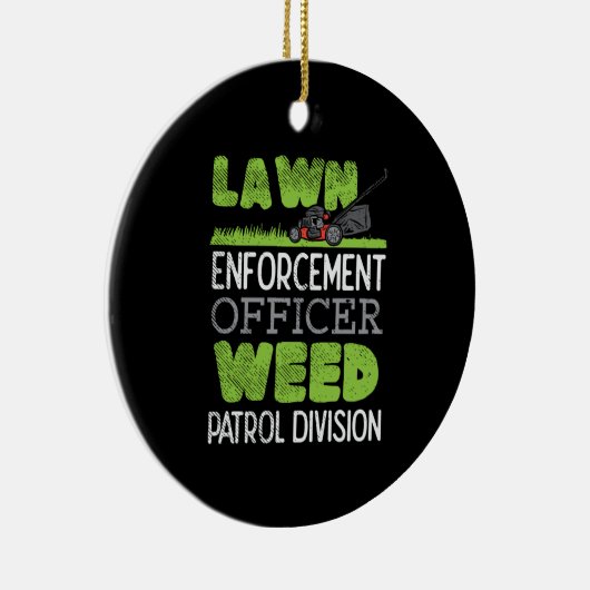 Lawn Mower Keramisch Ornament (Rechts)