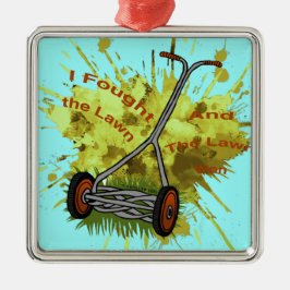 Lawn Mower Keramisch Ornament