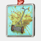 Lawn Mower Keramisch Ornament (Links)