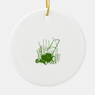 Lawn Mower Keramisch Ornament