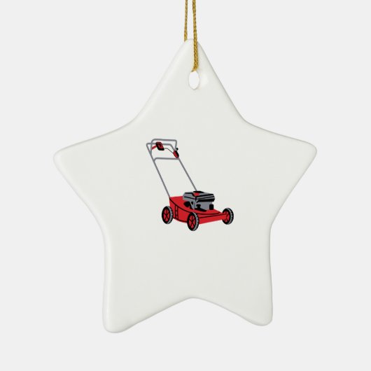 LAWN MOWER KERAMISCH ORNAMENT (Rechts)