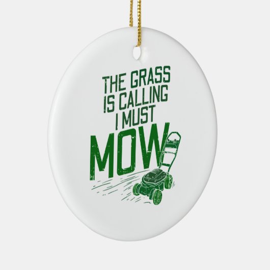 Lawn Mower Keramisch Ornament (Rechts)