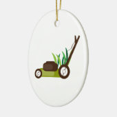 Lawn Mower Keramisch Ornament (Links)