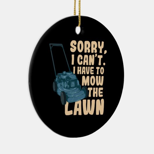 Lawn Mower Keramisch Ornament (Rechts)