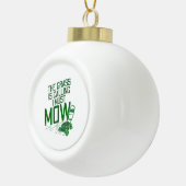 Lawn Mower Keramische Bal Ornament (Rechts)