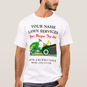 Lawn Mower | Landschapsontwerp | Grondbewaardienst T-shirt (Voorkant)