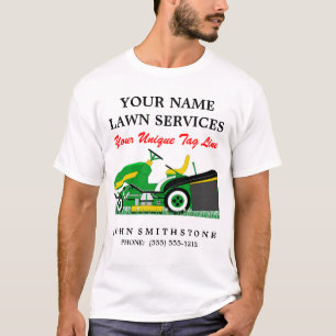 Lawn Mower   Landschapsontwerp   Grondbewaardienst T-shirt
