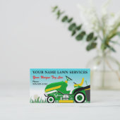 Lawn Mower | Landschapsontwerp | Grondbewaardienst Visitekaartje (Staand voorkant)