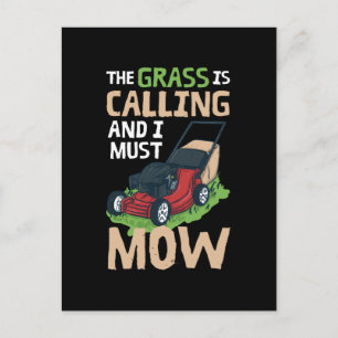 Lawn Mower Lawn Care Briefkaart