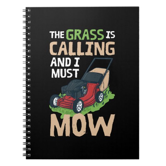 Lawn Mower Lawn Care Notitieboek (Voorkant)