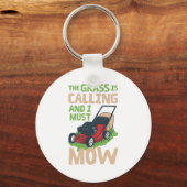 Lawn Mower Lawn Care Sleutelhanger (Voorkant)