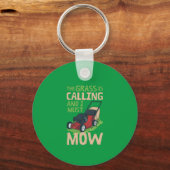 Lawn Mower Lawn Care Sleutelhanger (Voorkant)