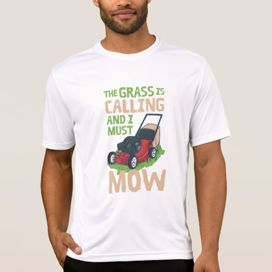 Lawn Mower Lawn Care T-shirt (Voorkant)