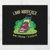 Lawn Mower - Lawn Whisperer Bier Etiket (Enkel label)