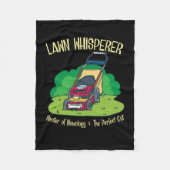 Lawn Mower - Lawn Whisperer Fleece Deken (Voorkant)
