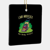 Lawn Mower - Lawn Whisperer Keramisch Ornament (Rechts)