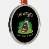 Lawn Mower - Lawn Whisperer Metalen Ornament (Rechts)