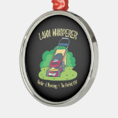 Lawn Mower - Lawn Whisperer Metalen Ornament (Links)