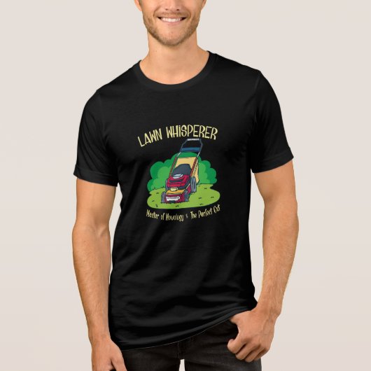 Lawn Mower - Lawn Whisperer Tri-Blend Shirt (Voorkant)
