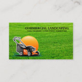 Lawn Mower Logo | Gesneden Visitekaartje (Voorkant)