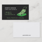Lawn Mower Logo, Professional Lawn Mowing Visitekaartje (Voorkant / Achterkant)