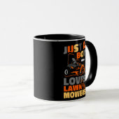 Lawn Mower Mower Pap Vader Landscaper Tractor Mok (Voorkant rechts)