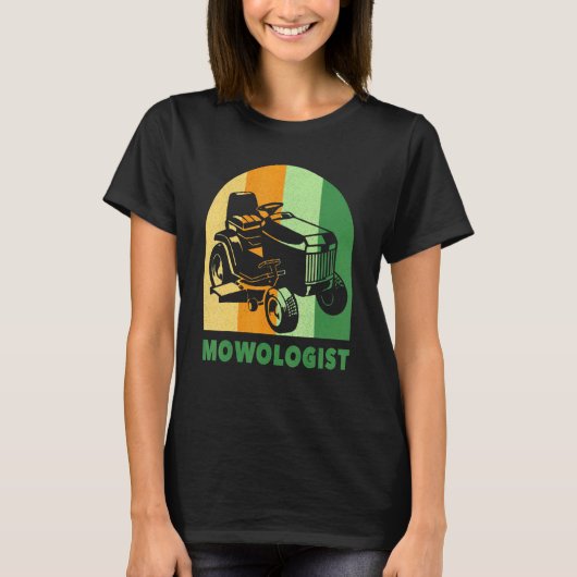 Lawn Mower Mowoloog Yard Work Lawn Tract T-shirt (Voorkant)