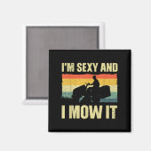 Lawn Mower Novelty For Men Women Kids Landscaper L Magneet (Voorkant / Achterkant)