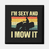 Lawn Mower Novelty For Men Women Kids Landscaper L Magneet (Voorkant)