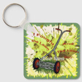 Lawn Mower Pap Sleutelhanger (Voorkant)