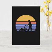 Lawn Mower Retro Kaart (Gele Bloem)