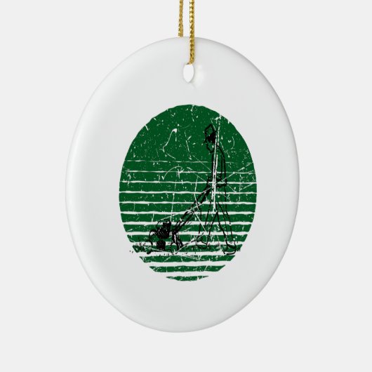 Lawn Mower Retro Keramisch Ornament (Rechts)