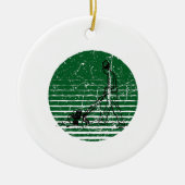 Lawn Mower Retro Keramisch Ornament (Voorkant)