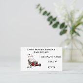 Lawn Mower Service And Repair Visitekaartje (Staand voorkant)