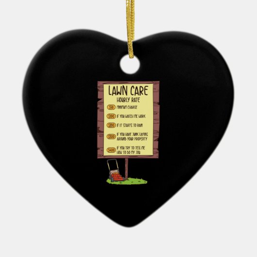 Lawn Mower - Tarief voor starturen Keramisch Ornament (Voorkant)